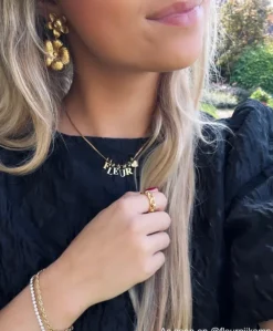 Finaste Choose your initials ketting goudkleurig Fashion