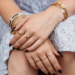 Finaste Chunky musthave ring kleur goud Sale