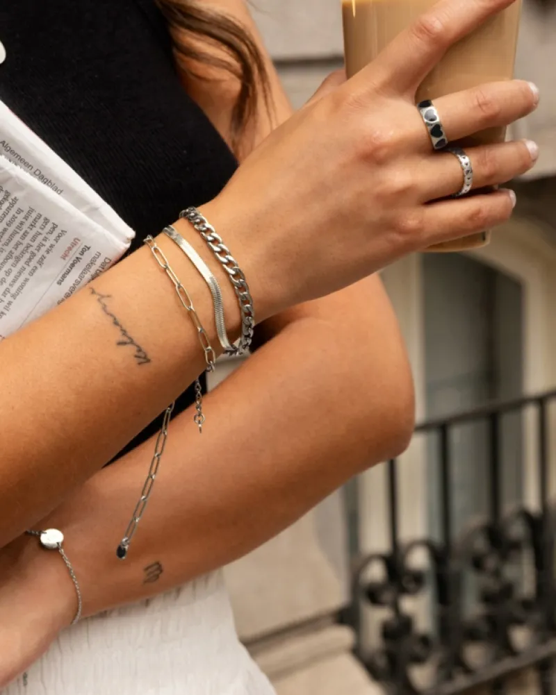 Finaste Chunky musthave ring kleur zilver Online