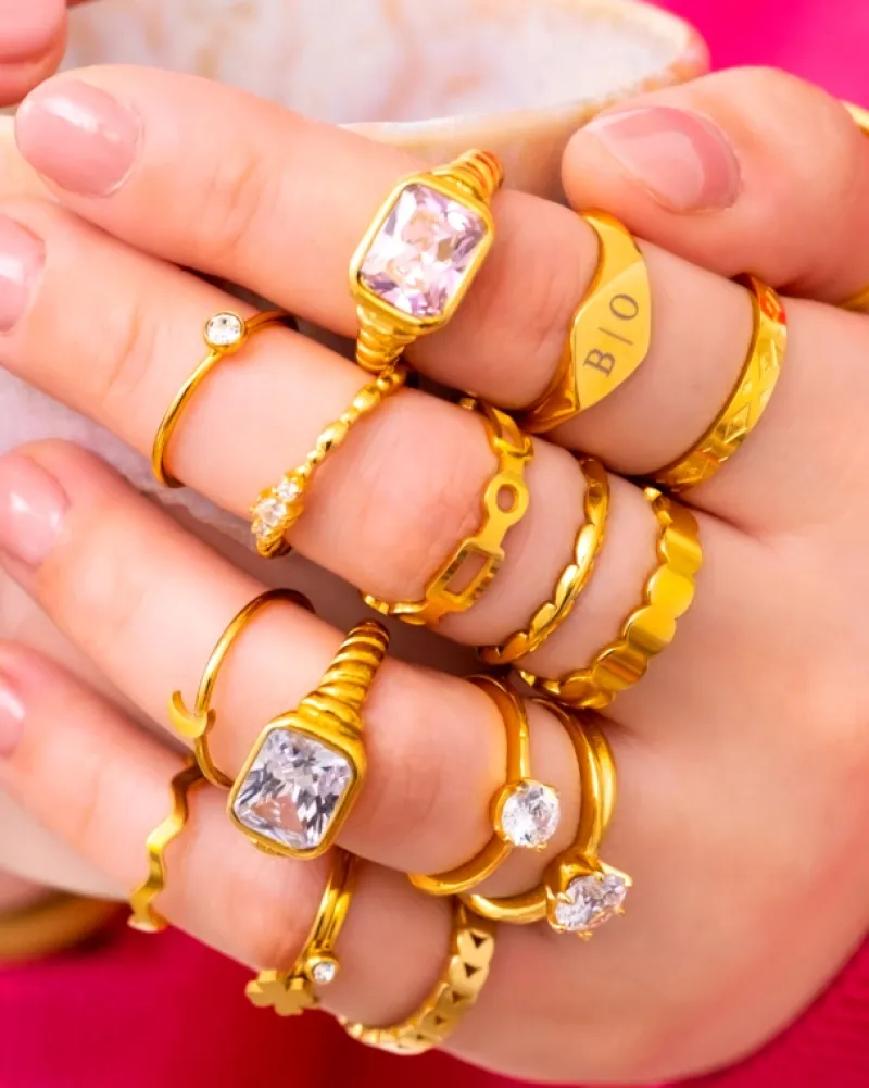 Finaste Chunky musthave ring kleur goud Sale