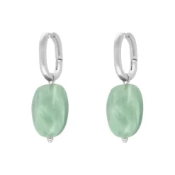 Finaste Chunky oorringen met turquoise steen Best