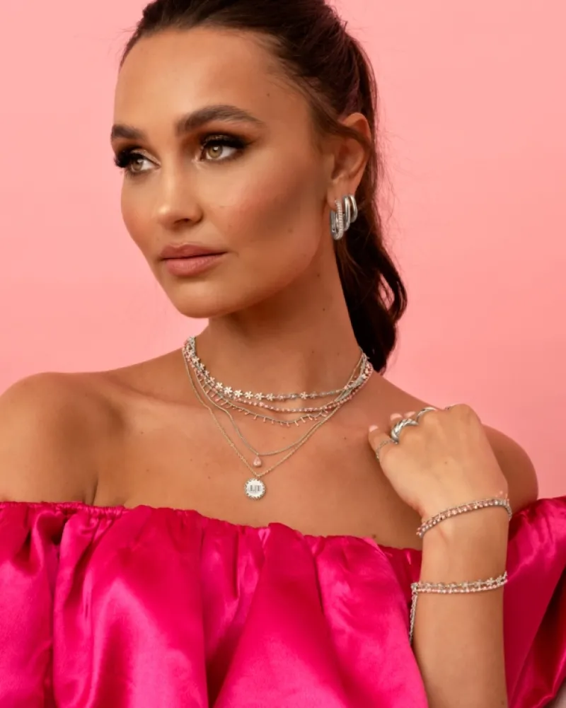 Finaste Chunky oval hoop earrings Fashion