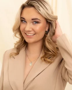 Finaste Chunky oval hoop earrings Fashion