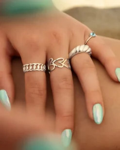 Finaste Chunky ring croissant Sale