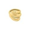 Finaste Chunky ring triple goudkleurig Fashion