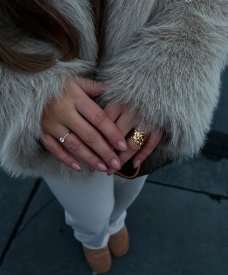 Finaste Chunky ring vintage goudkleurig Hot