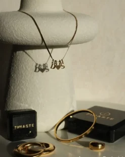 Finaste Chunky statement hoops goud kleurig Online