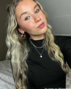 Finaste Chunky statement hoops goud kleurig Online
