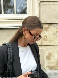 Finaste Chunky statement hoops goud kleurig Online