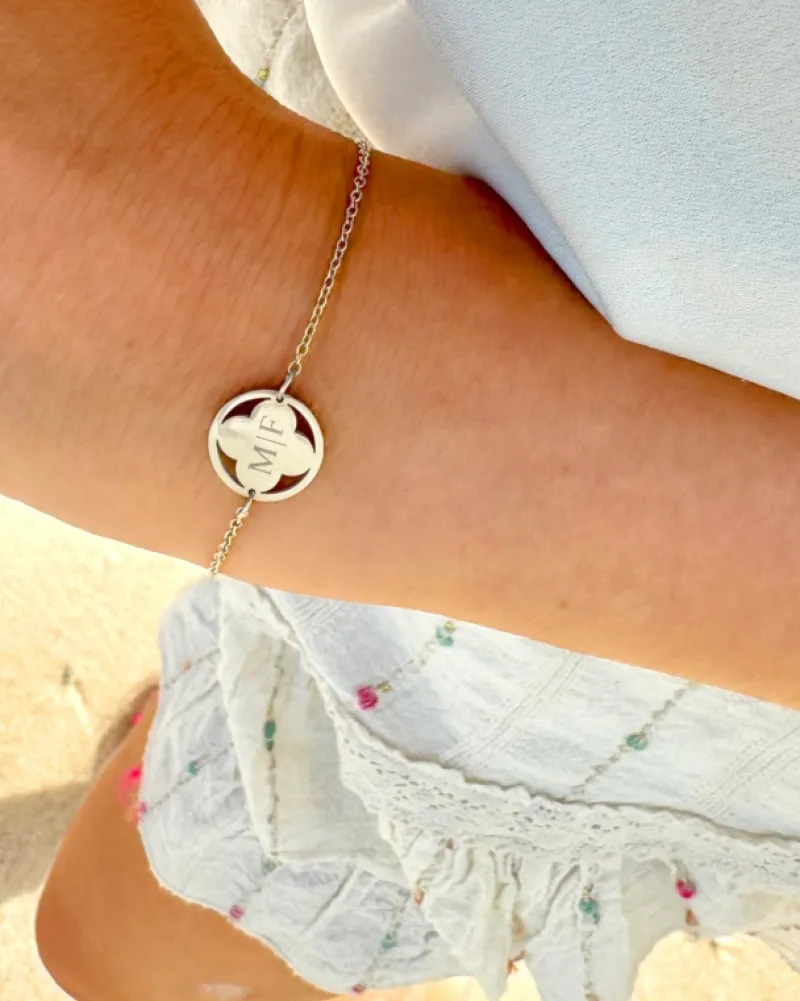 Finaste Clover armband graveren New