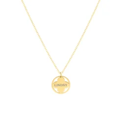 Finaste Clover ketting graveren goudkleurig Hot