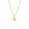 Finaste Coin ketting met naam kleur goud Discount