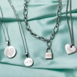 Finaste Coin ketting met vingerafdruk hartje Discount