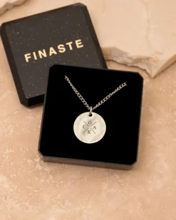 Finaste Coin necklace 4 initials Best