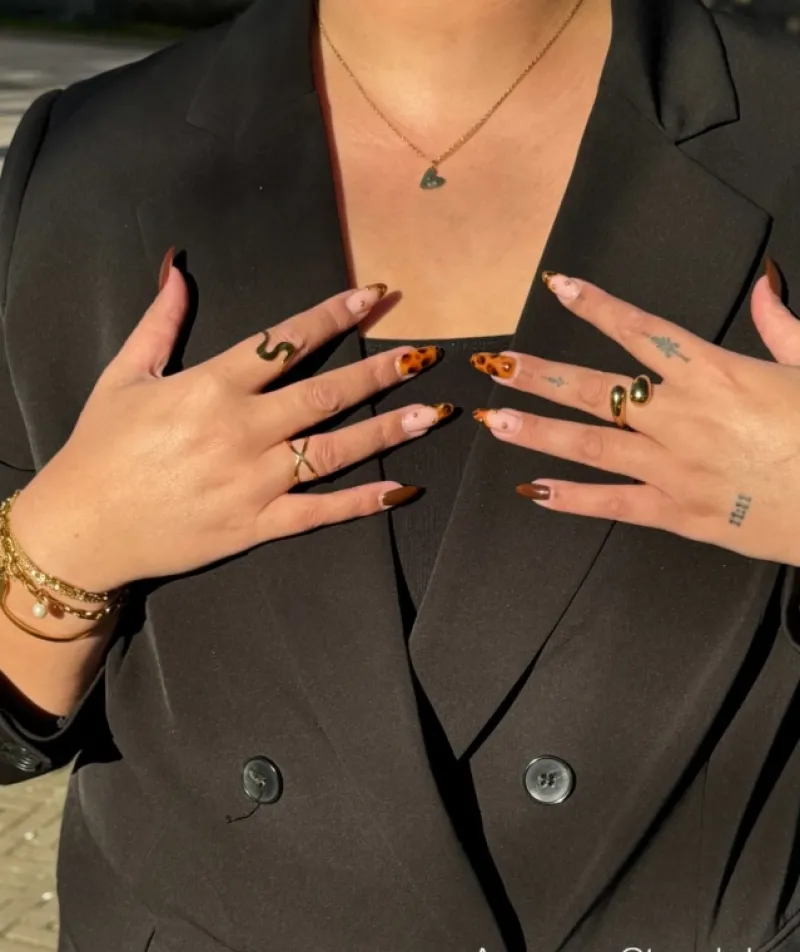 Finaste Cross-over ring goudkleurig Discount
