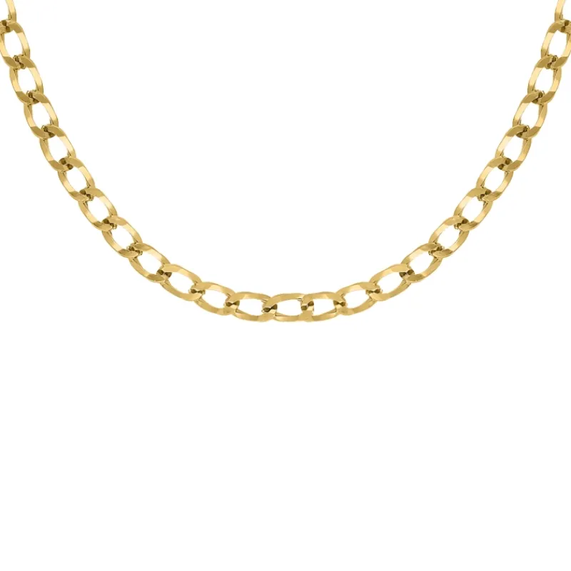 Finaste Curb chain ketting goudkleurig Fashion
