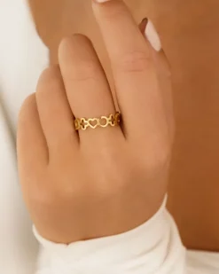 Finaste Cute symbols ring goudkleurig New