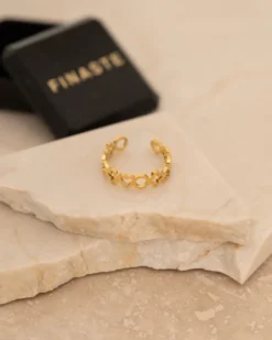 Finaste Cute symbols ring goudkleurig New