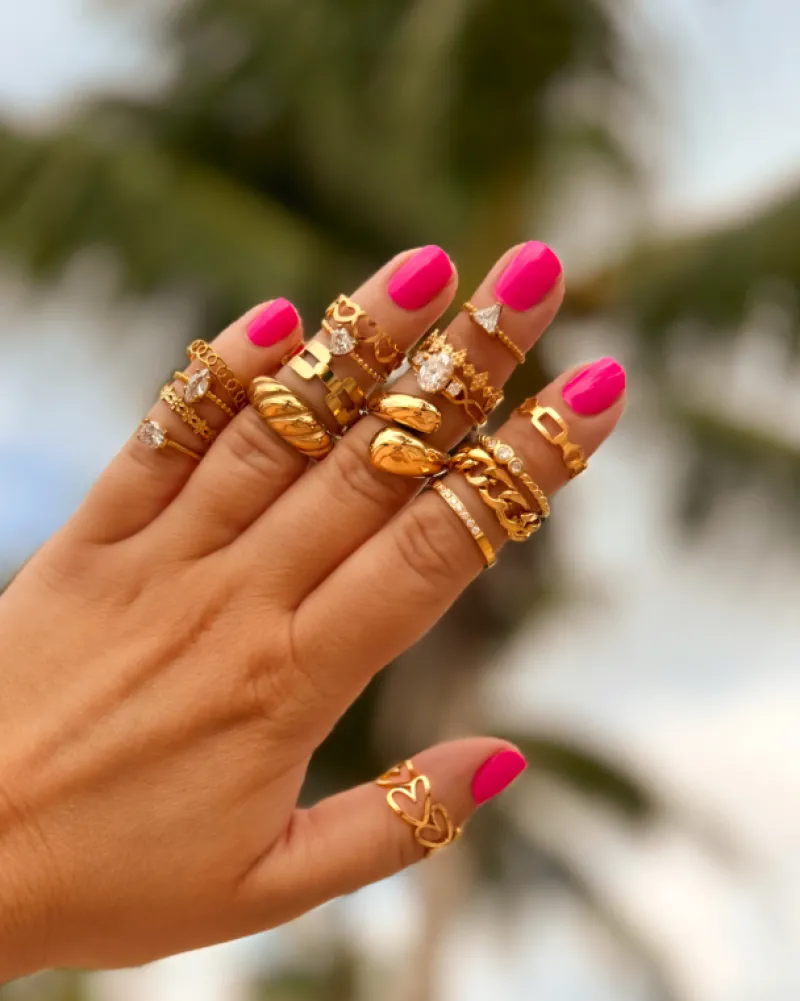 Finaste Diva ring goud kleurig Hot