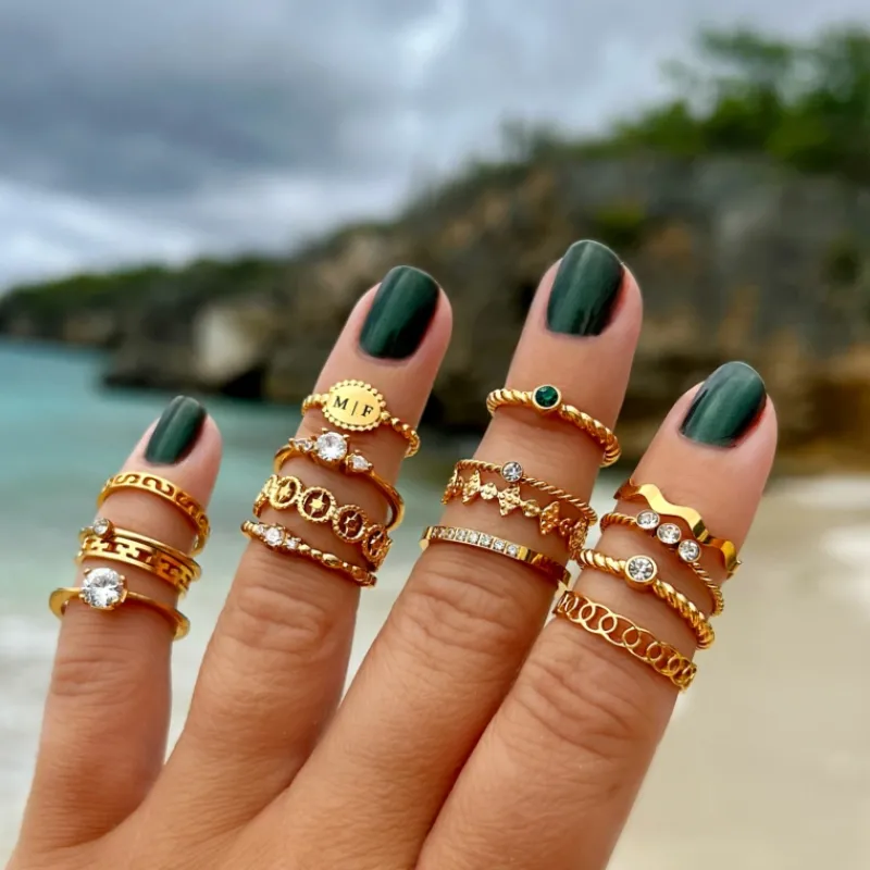 Finaste Diva ring goud kleurig Hot