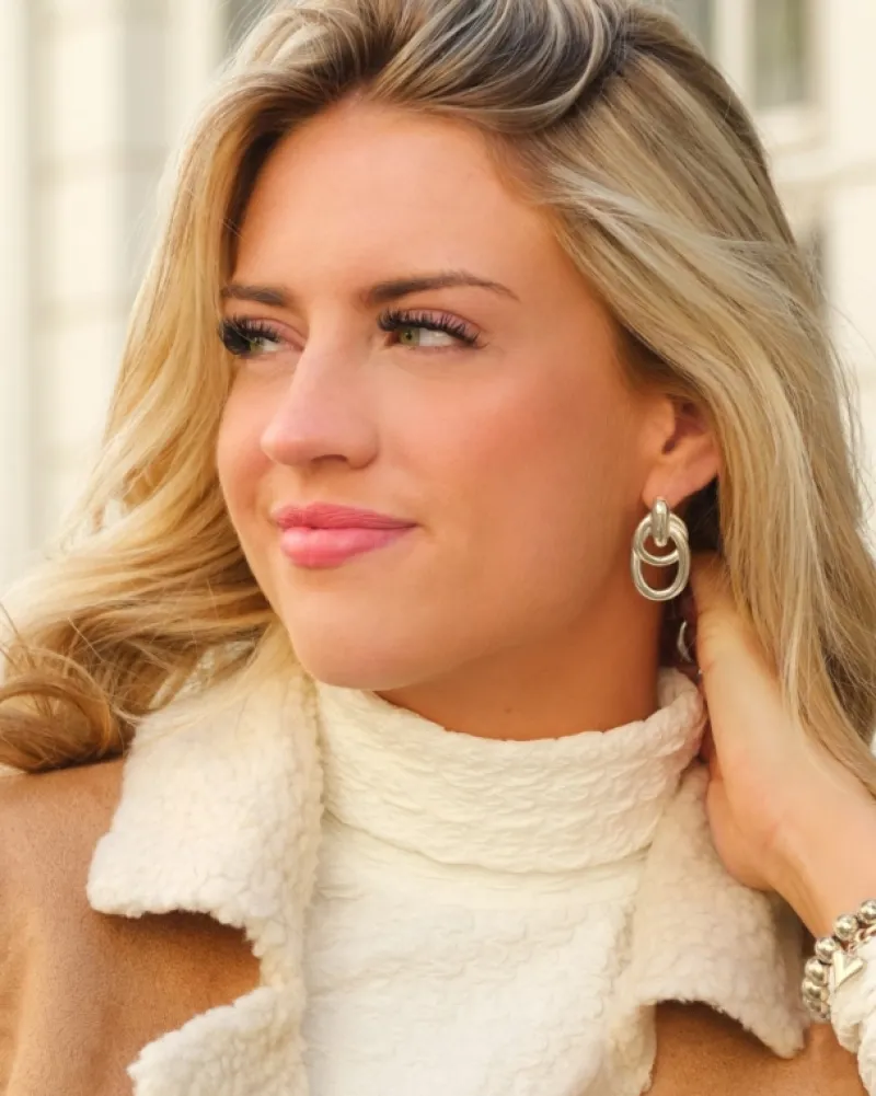Finaste Double hoop oorbellen New