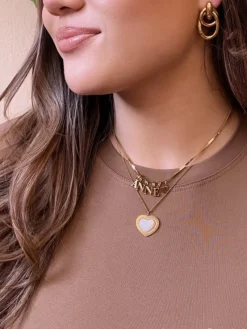 Finaste Double hoop oorbellen goudkleurig Fashion