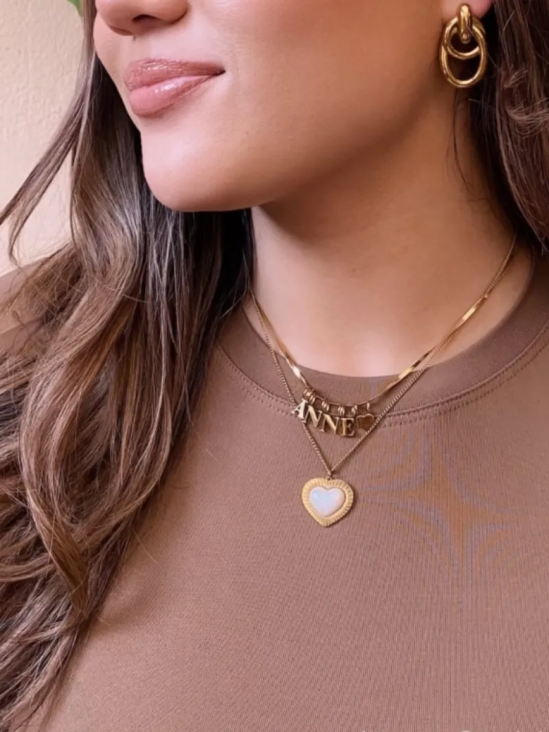 Finaste Double hoop oorbellen goudkleurig Fashion