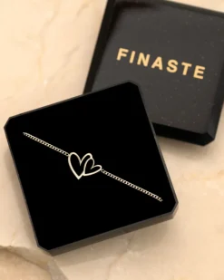 Finaste Double love heart bracelet Outlet