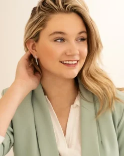 Finaste Double tennis earrings goldplated Outlet