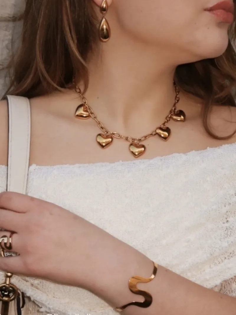 Finaste Druppel oorhangers kleur goud Hot