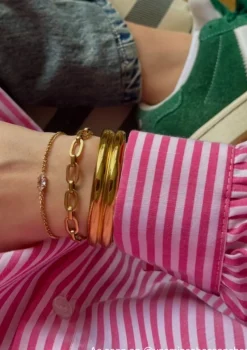Finaste Dubbele bangle goudkleurig Sale