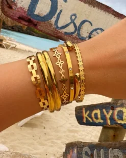 Finaste Dubbele bangle goudkleurig Sale
