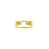 Finaste Dubbele Ring Verstelbaar Goud Kleurig Hot