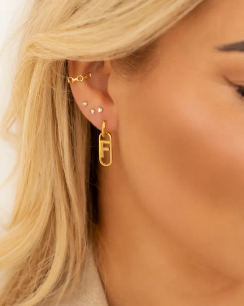 Finaste Ear cuff chain mix goud kleurig New