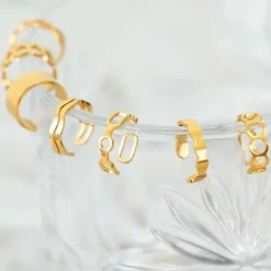 Finaste Ear cuff chain mix goud kleurig New