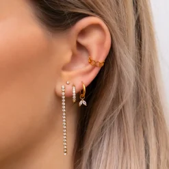 Finaste Ear cuff hexagon goud kleurig Online