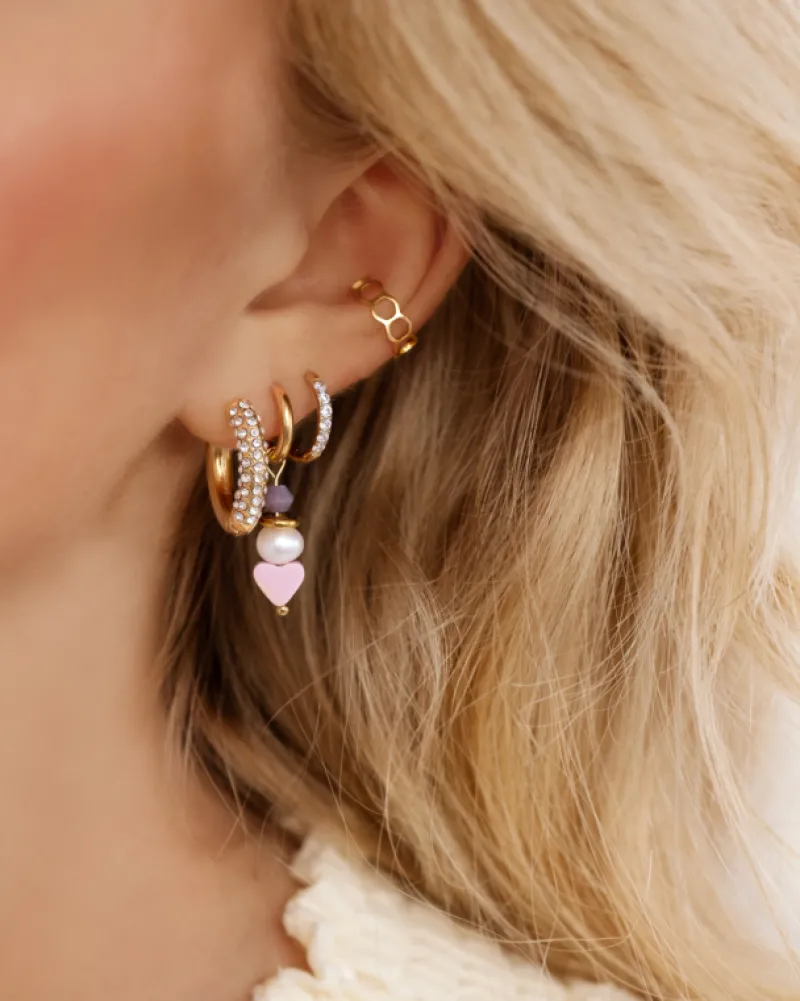 Finaste Ear cuff hexagon goud kleurig Online