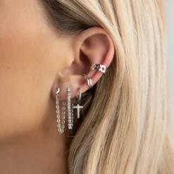 Finaste Ear cuff ruitjes Hot