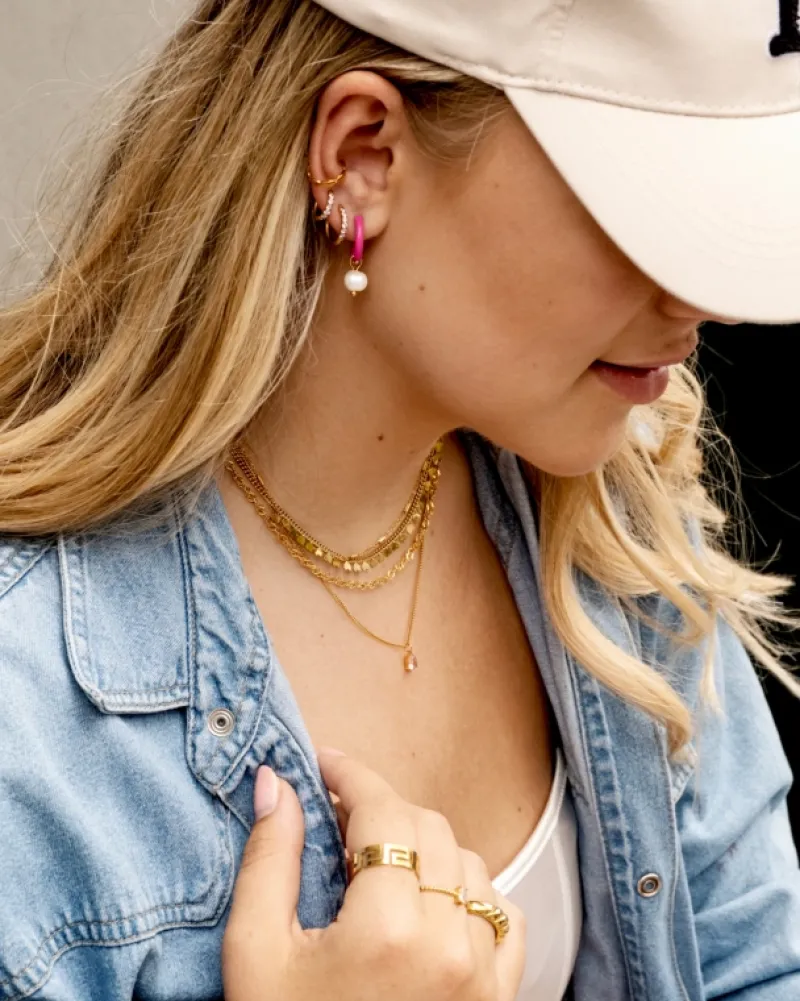 Finaste Ear cuff schakels kleur goud Outlet