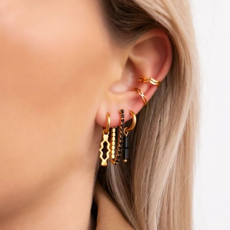 Finaste Ear cuff schakels kleur goud Outlet