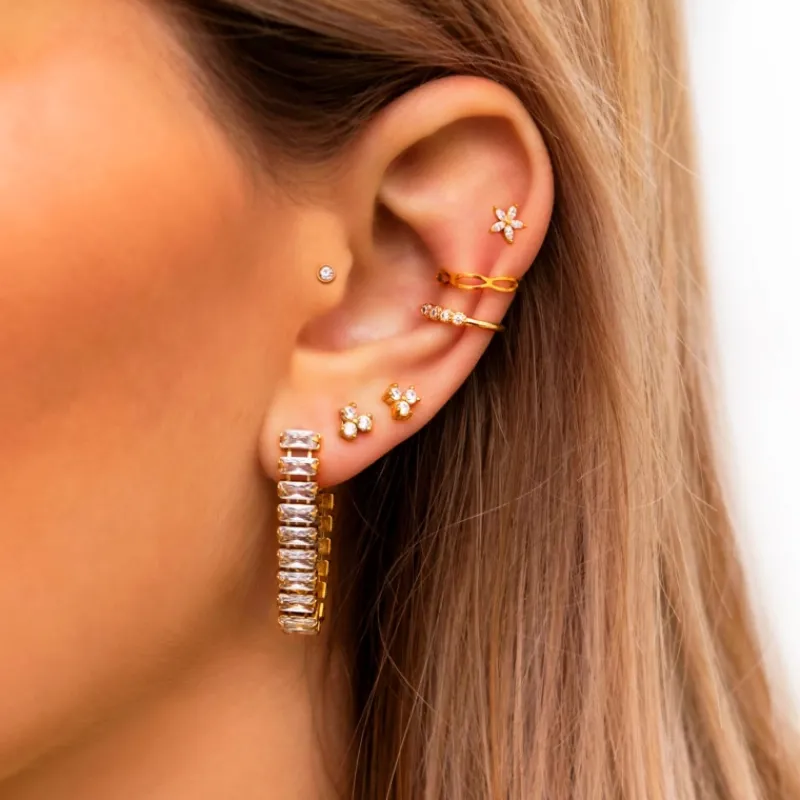 Finaste Ear cuff schakels kleur goud Outlet