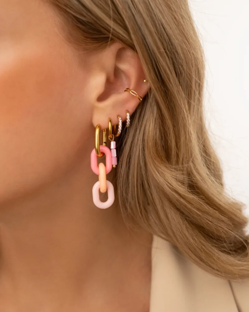 Finaste Ear cuff schakels kleur goud Outlet