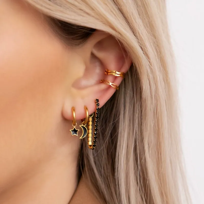 Finaste Ear cuff schakels kleur goud Outlet