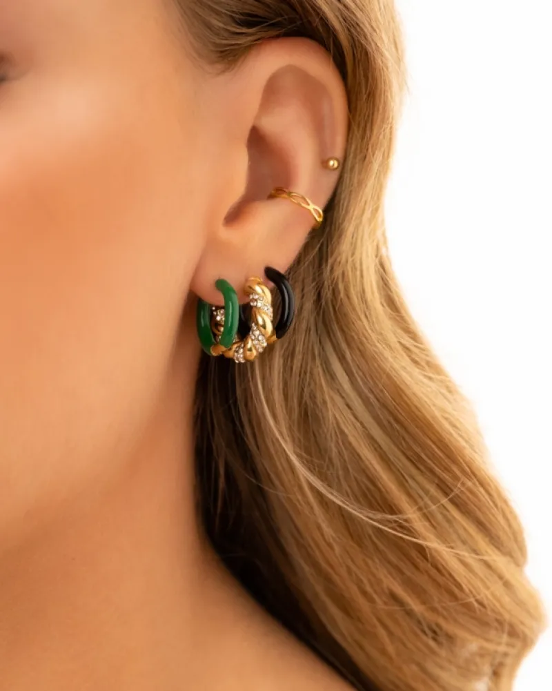 Finaste Ear cuff schakels kleur goud Outlet