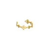 Finaste Ear cuff vintage flowers goldplated Outlet