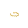 Finaste Ear cuff zigzag goudkleurig Fashion