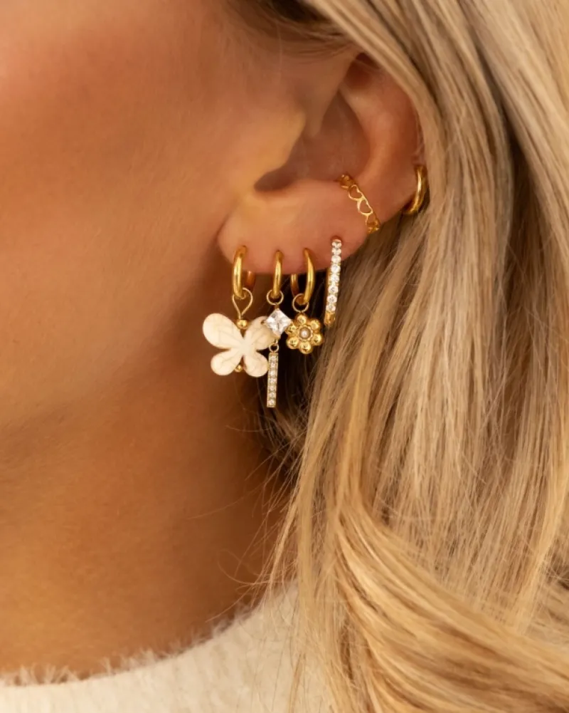 Finaste Earrings daisy flower goldplated Outlet