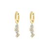Finaste Earrings glam stones goldplated Discount