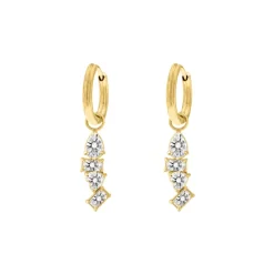 Finaste Earrings glam stones goldplated Discount