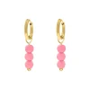 Finaste Earrings hot pink goldplated Discount